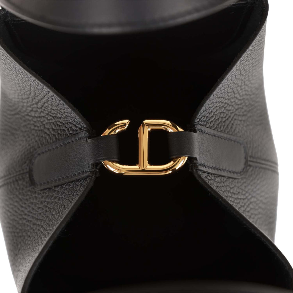 Hermes In-The-Loop 18 Black Clemence and Swift Gold Hardware