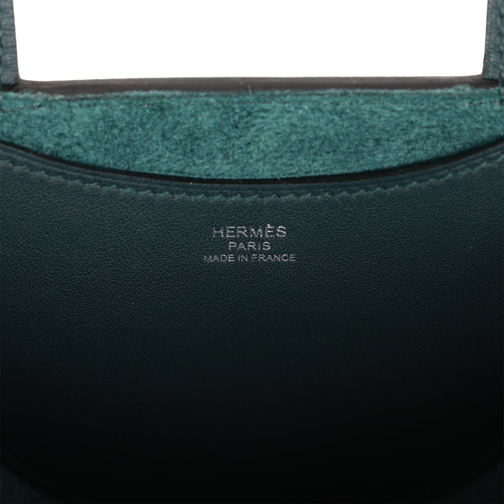 Hermes In-The-Loop 18 Vert Cypress Clemence and Swift Palladium Hardware