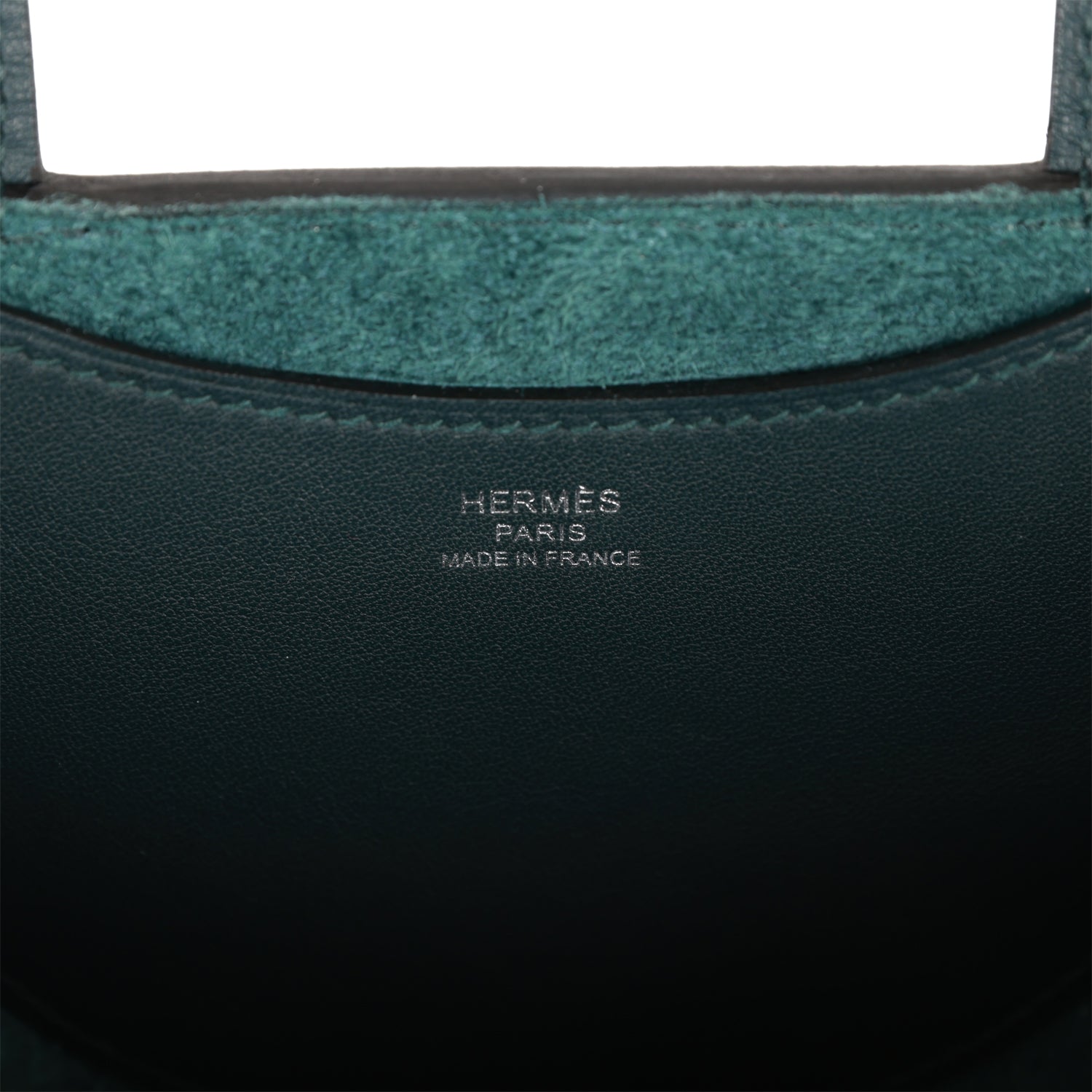 Hermes In-The-Loop 18 Vert Cypress Clemence and Swift Palladium Hardware