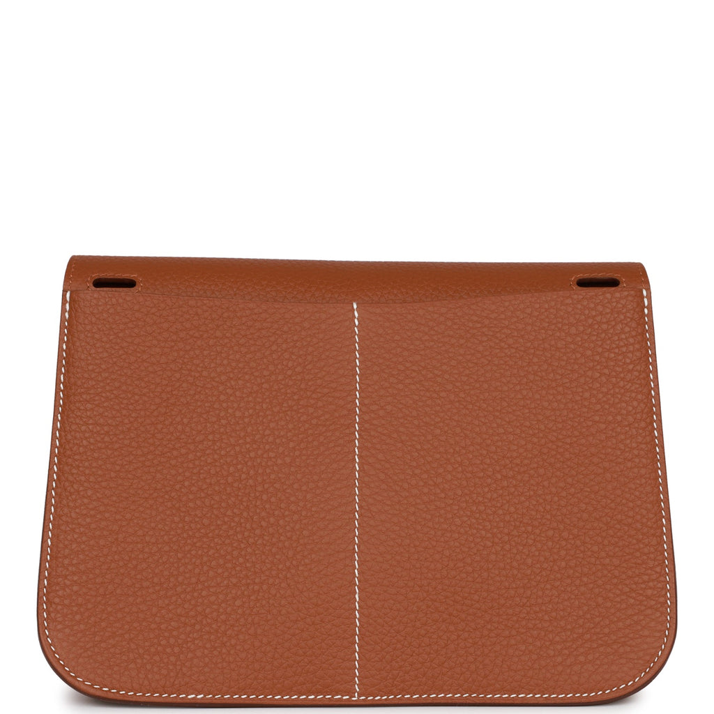 Hermes Halzan 25  Gold Clemence Gold Hardware