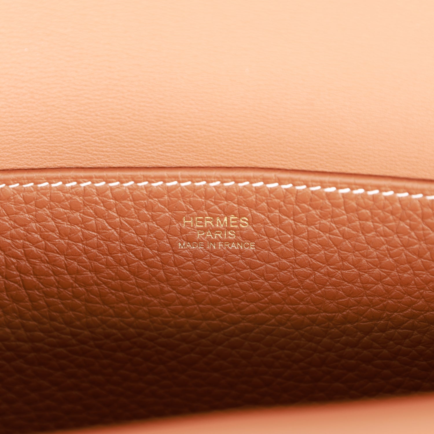 Hermes Halzan 25  Gold Clemence Gold Hardware
