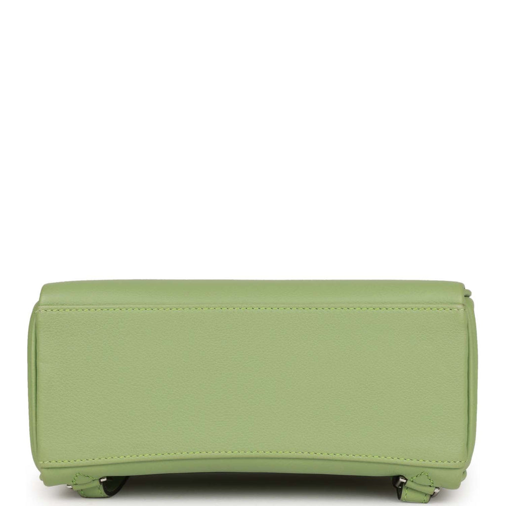 d Hermes Kelly Ado Backpack Vert Criquet Evercolor Verso Palladium Hardware