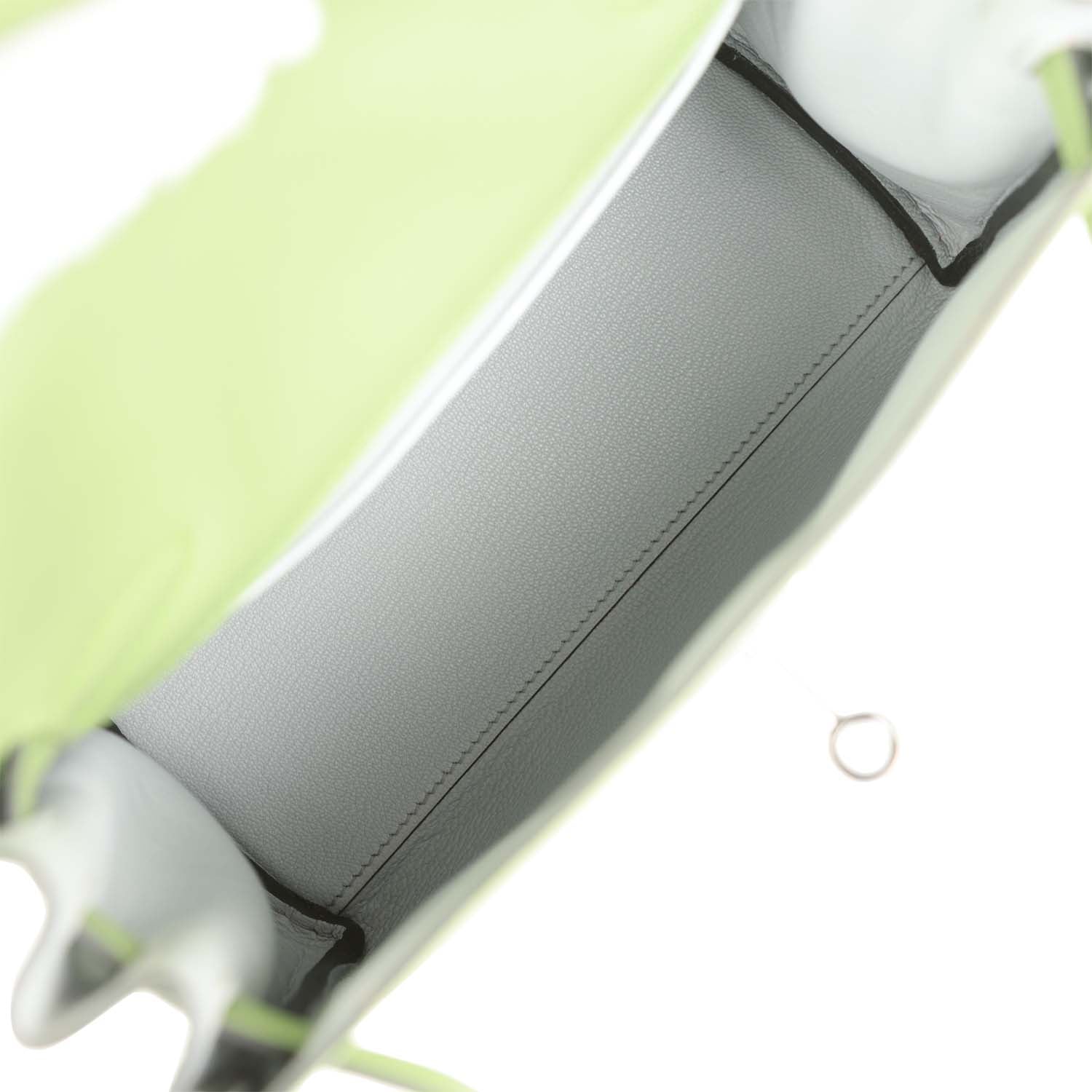 d Hermes Kelly Ado Backpack Vert Criquet Evercolor Verso Palladium Hardware