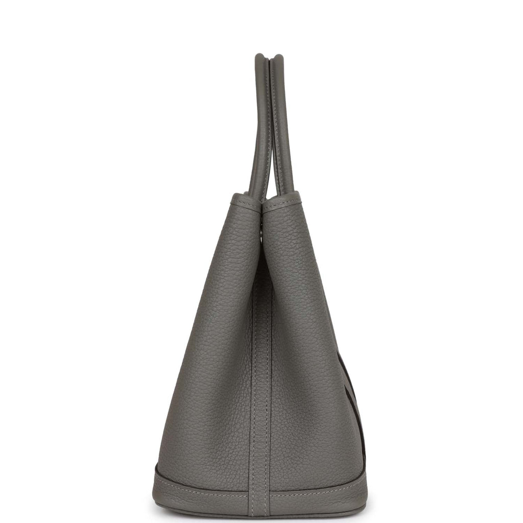Hermes Garden Party 30 Gris Meyer Negonda Palladium Hardware