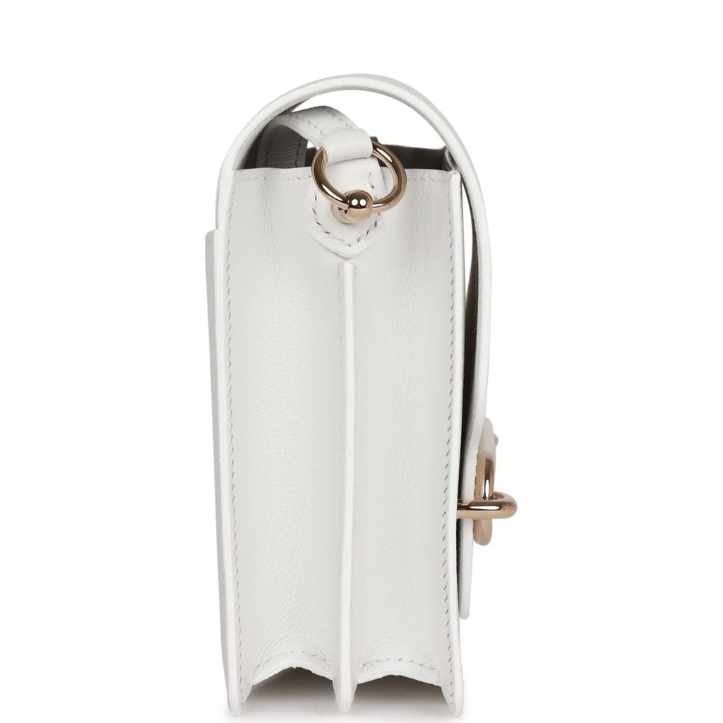 Hermes Mini Sac Roulis New White Evercolor Permabrass Hardware