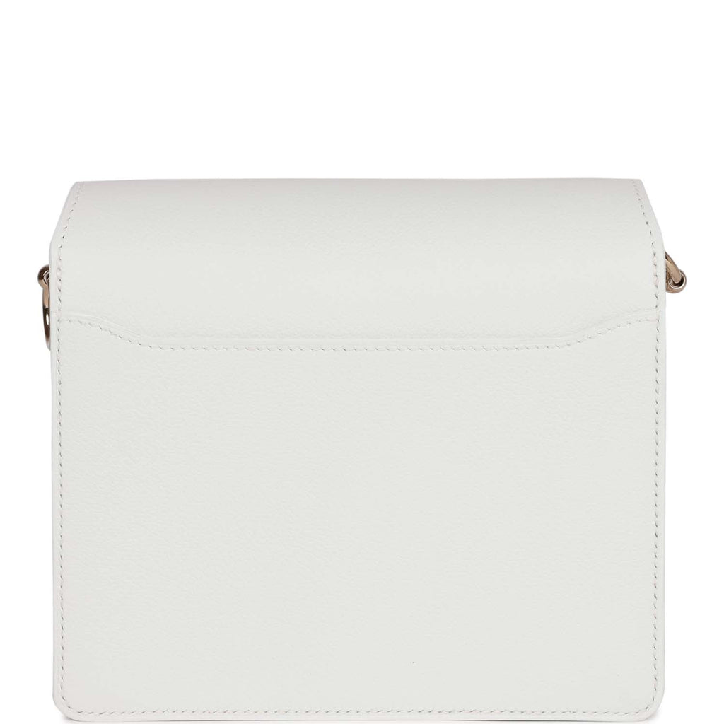 Hermes Mini Sac Roulis New White Evercolor Permabrass Hardware