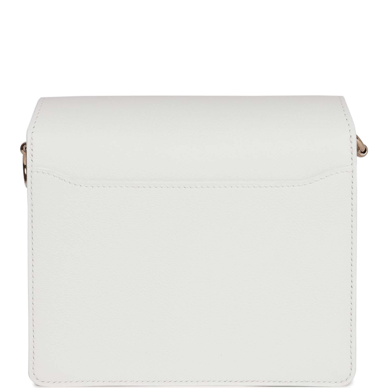 Hermes Mini Sac Roulis New White Evercolor Permabrass Hardware