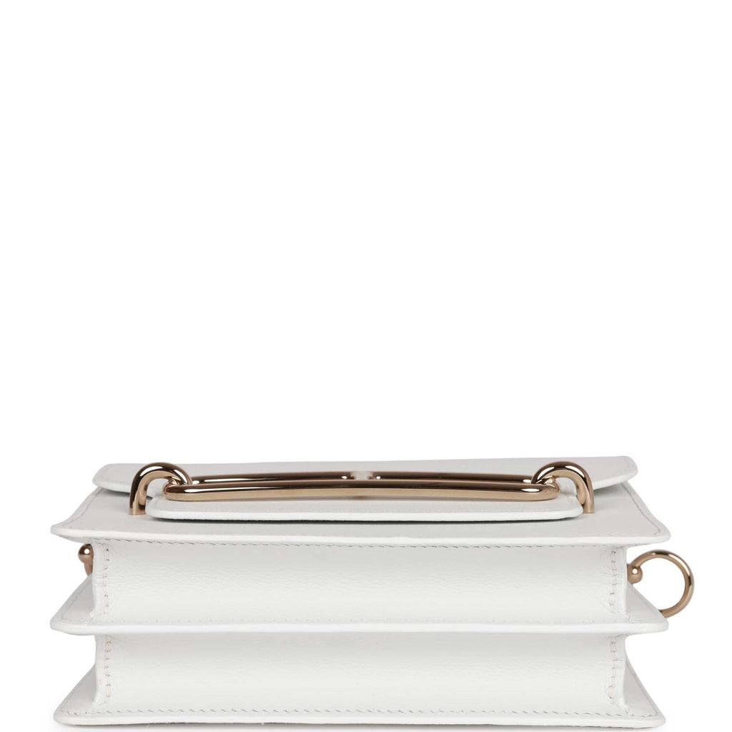 Hermes Mini Sac Roulis New White Evercolor Permabrass Hardware