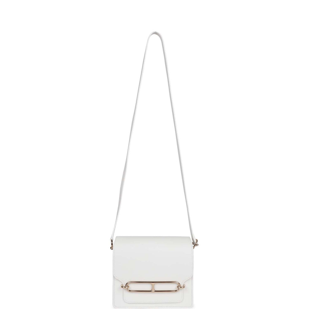 Hermes Mini Sac Roulis New White Evercolor Permabrass Hardware