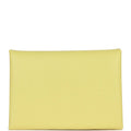 Hermes Calvi Duo Compact Card Holder Limoncello Chevre Mysore Palladium Hardware
