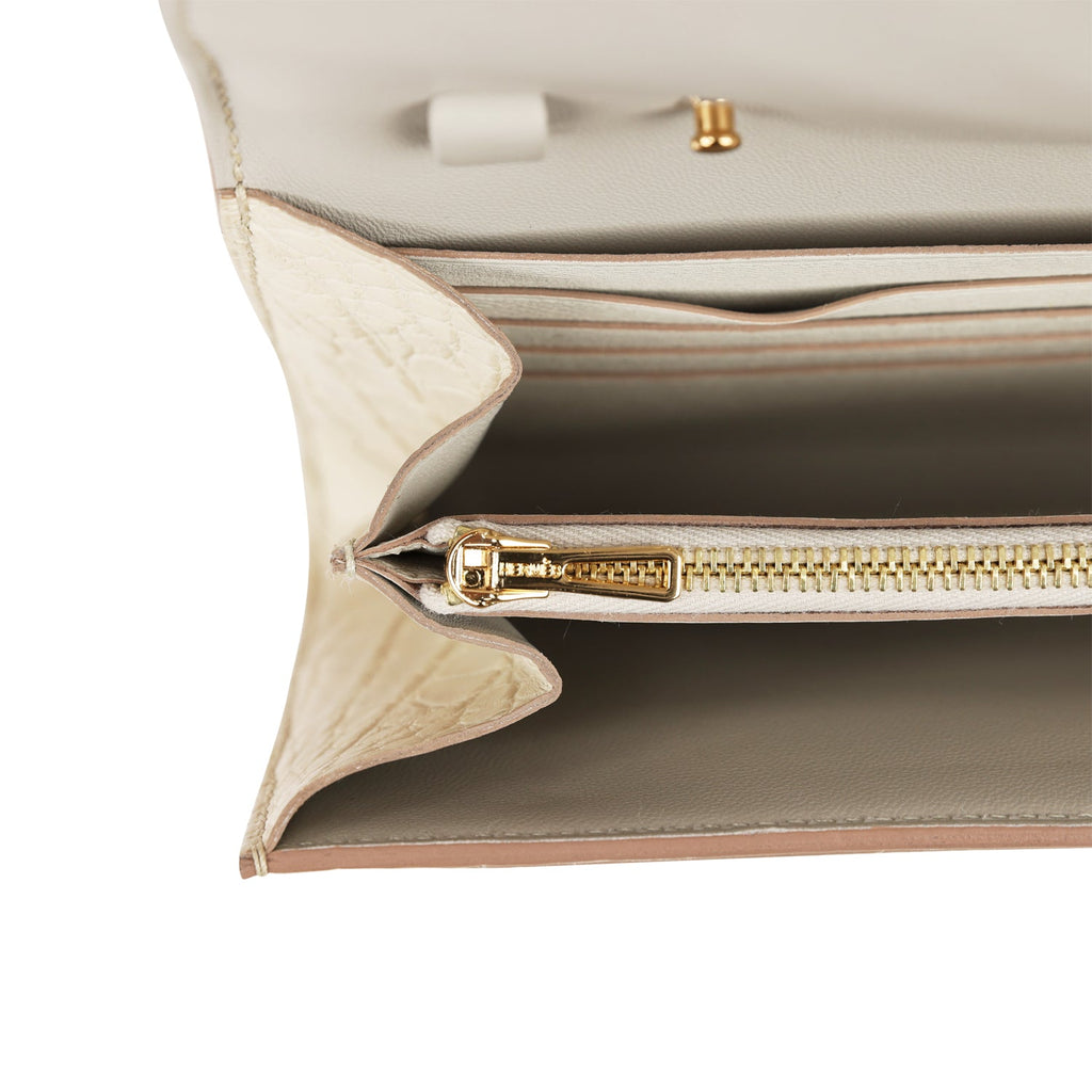 Hermes Constance Wallet To Go Beton Matte Alligator Gold Hardware