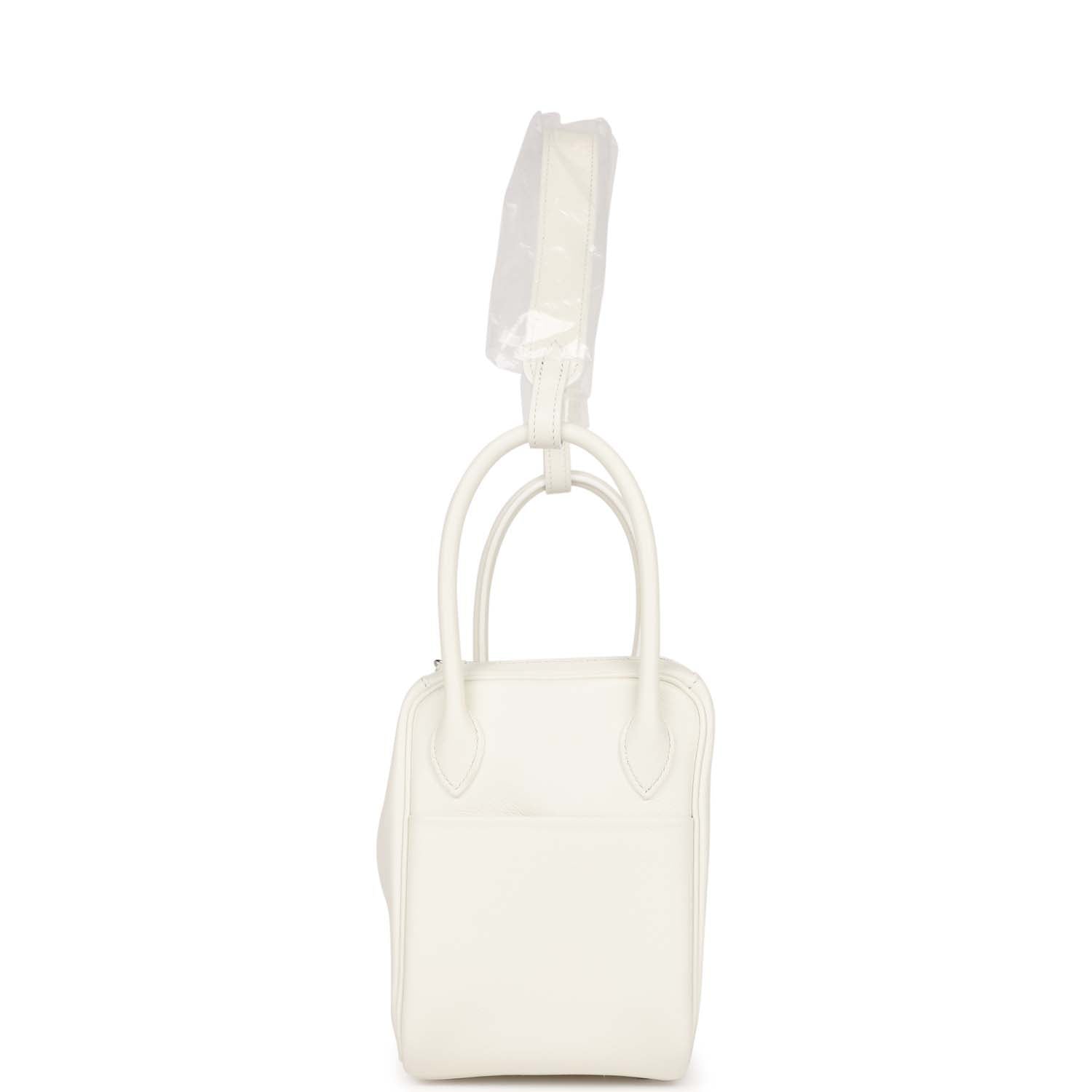 Hermes Lindy 26 White Evercolor Palladium Hardware