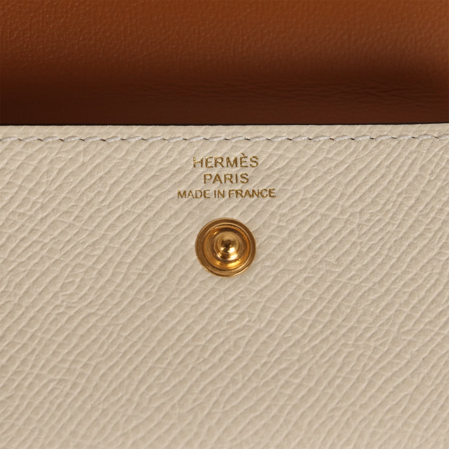 Hermes Kelly Pocket 18 Belt Biscuit/Nata Epsom Gold Hardware