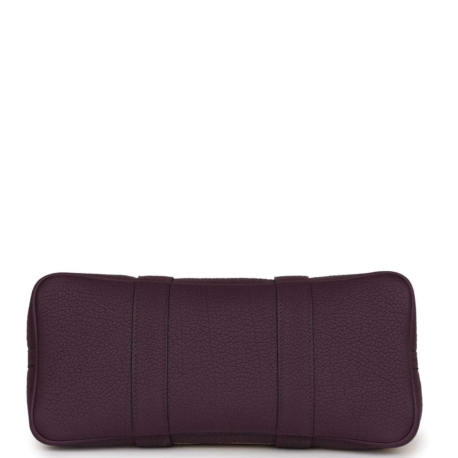Hermes Garden Party 30 Cassis Negonda and Beton Toile Militaire Palladium Hardware