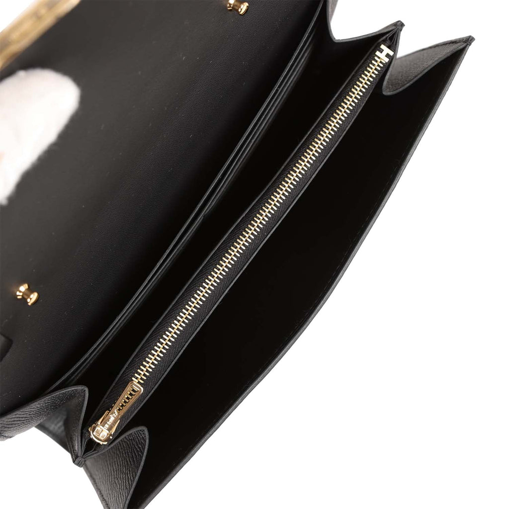 Hermes Constance Wallet To Go Black Epsom Gold Hardware