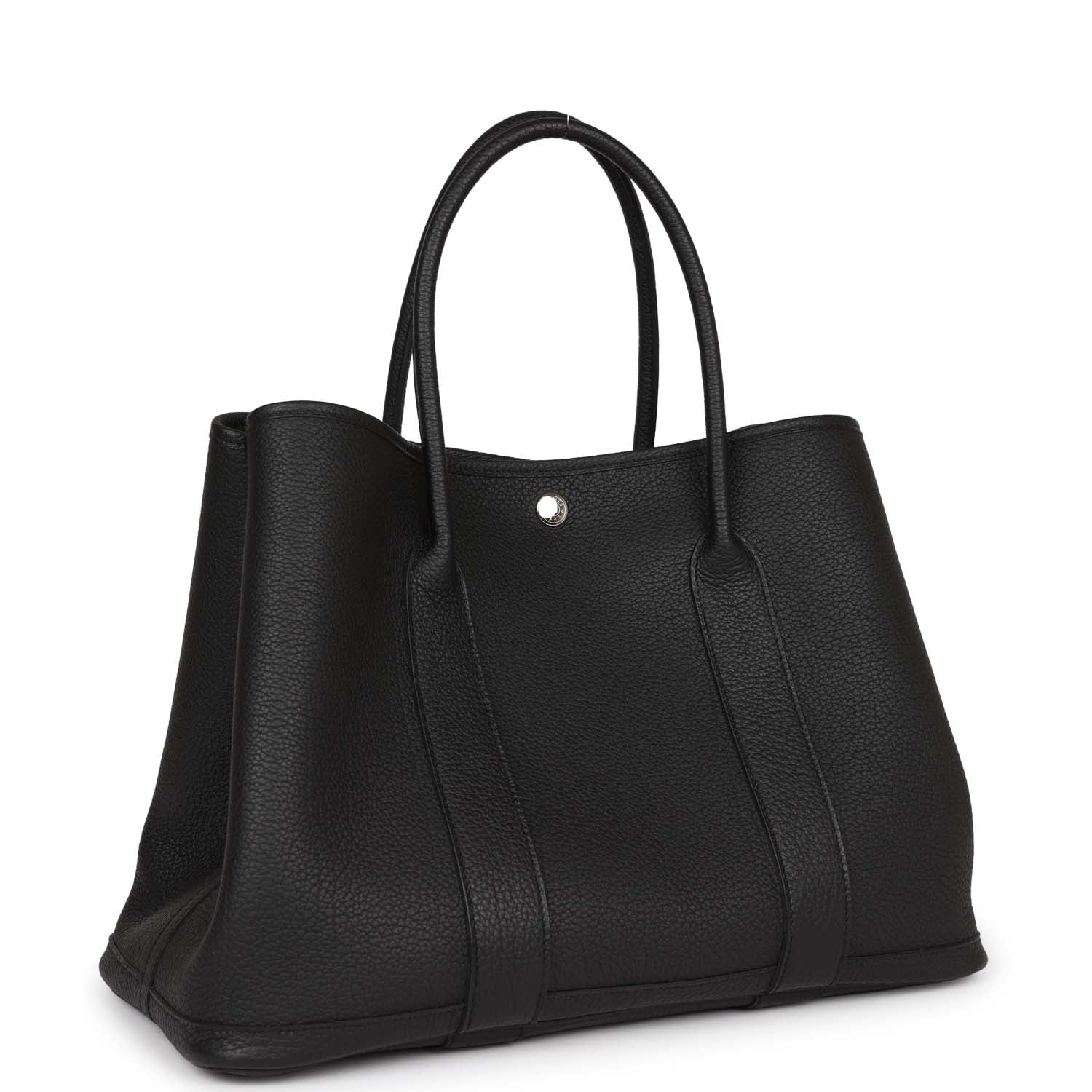 Hermes Garden Party 36 Black Negonda Palladium Hardware