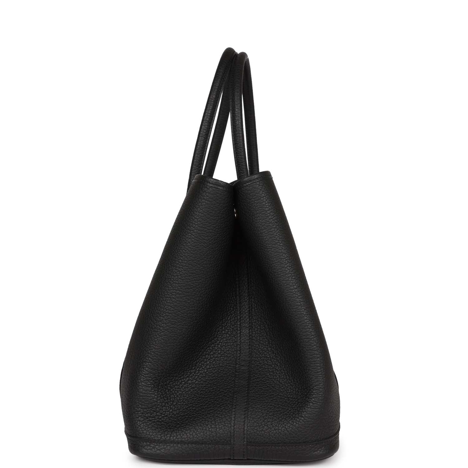 Hermes Garden Party 36 Black Negonda Palladium Hardware