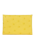 Hermes Calvi Card Holder Jaune Citron Ostrich Palladium Hardware