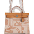 Hermes Herbag Zip PM 31 Brides de Gala Toile H Berline Natural Sable Palladium Hardware