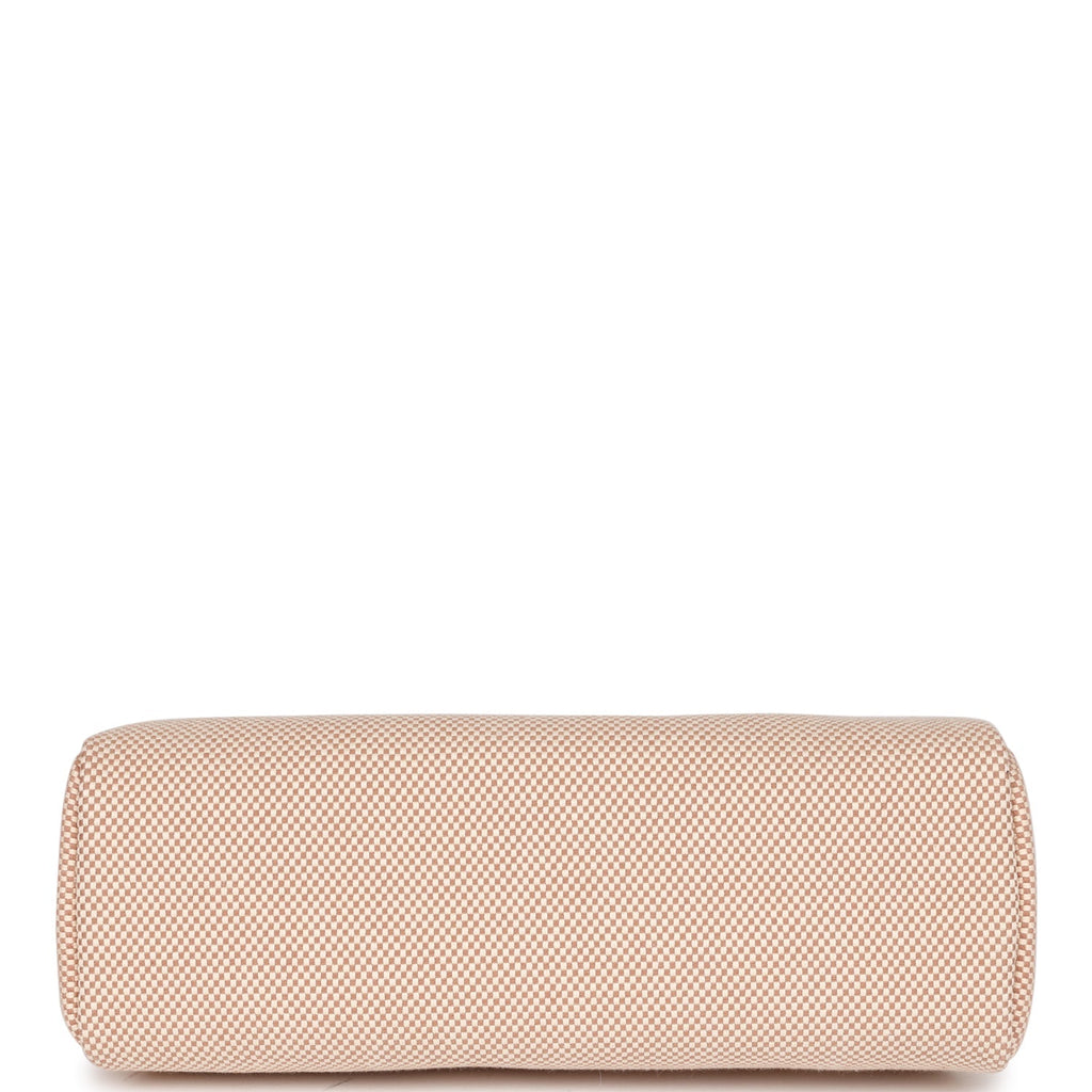 Hermes Herbag Zip Pm 31 Ecru Beige and Naturel Viking Criss Toile Fauve Hunter Gold Hardware
