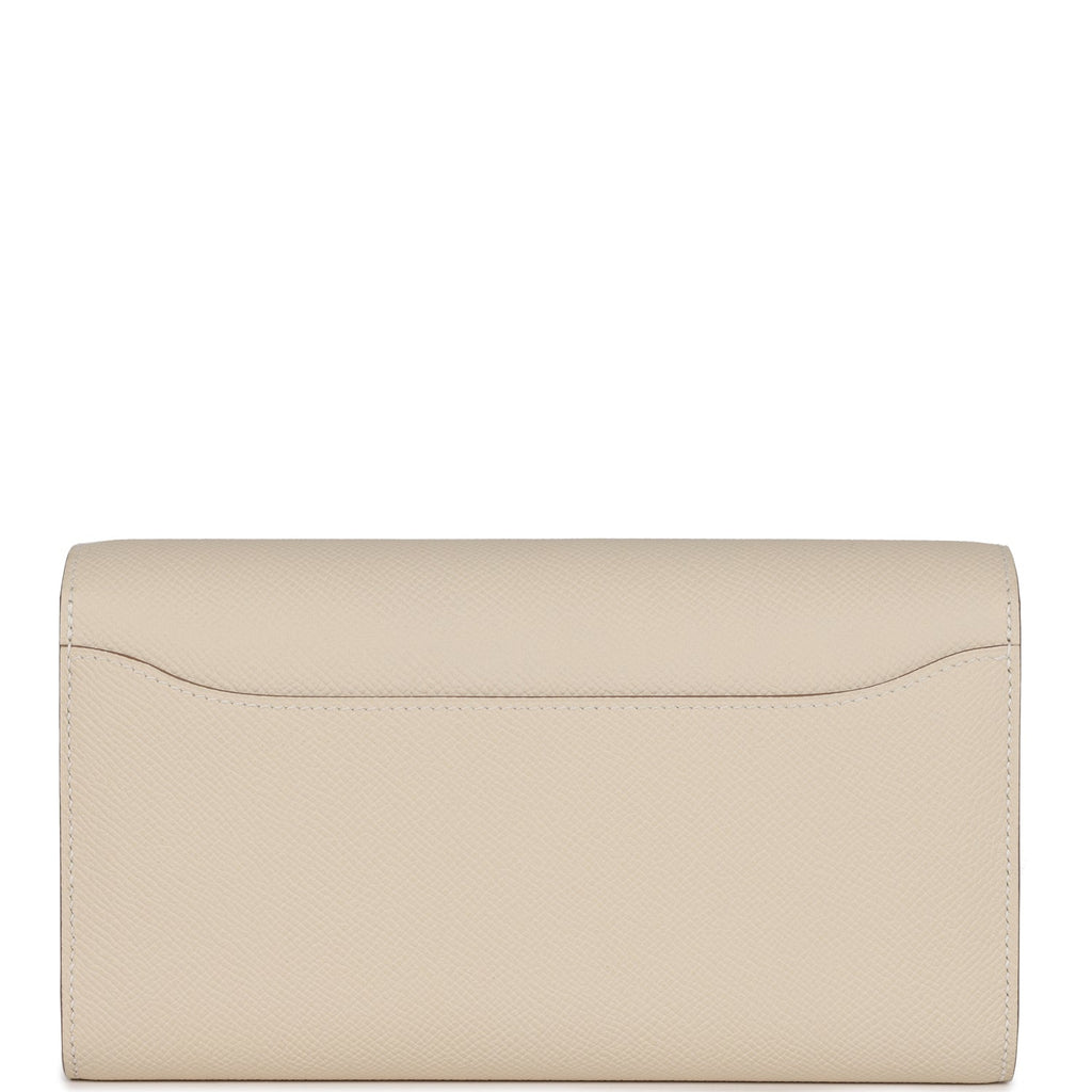 Hermes Constance To Go Wallet Craie Epsom Gold Hardware