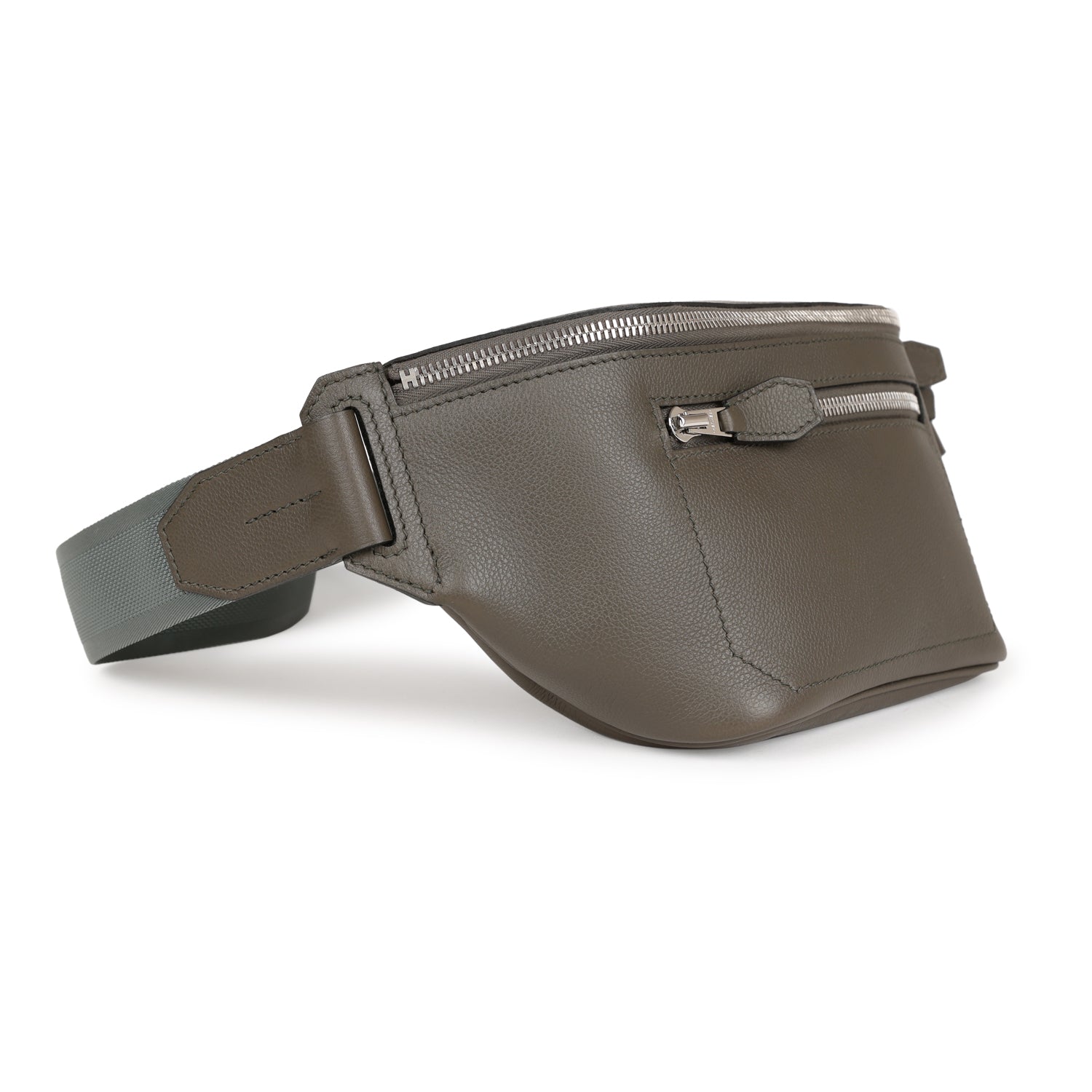 Hermes Cityslide Cross PM Vert De Gris Taurillon Cristobal Palladium Hardware