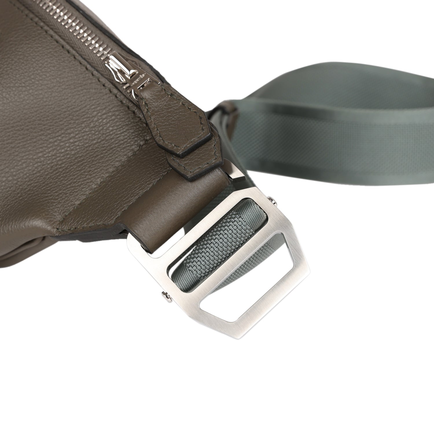 Hermes Cityslide Cross PM Vert De Gris Taurillon Cristobal Palladium Hardware