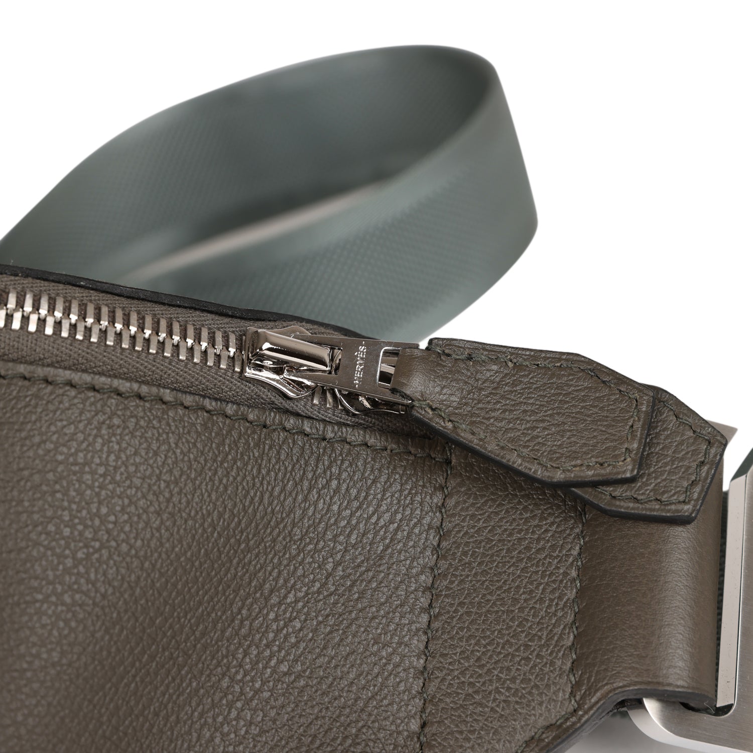 Hermes Cityslide Cross PM Vert De Gris Taurillon Cristobal Palladium Hardware