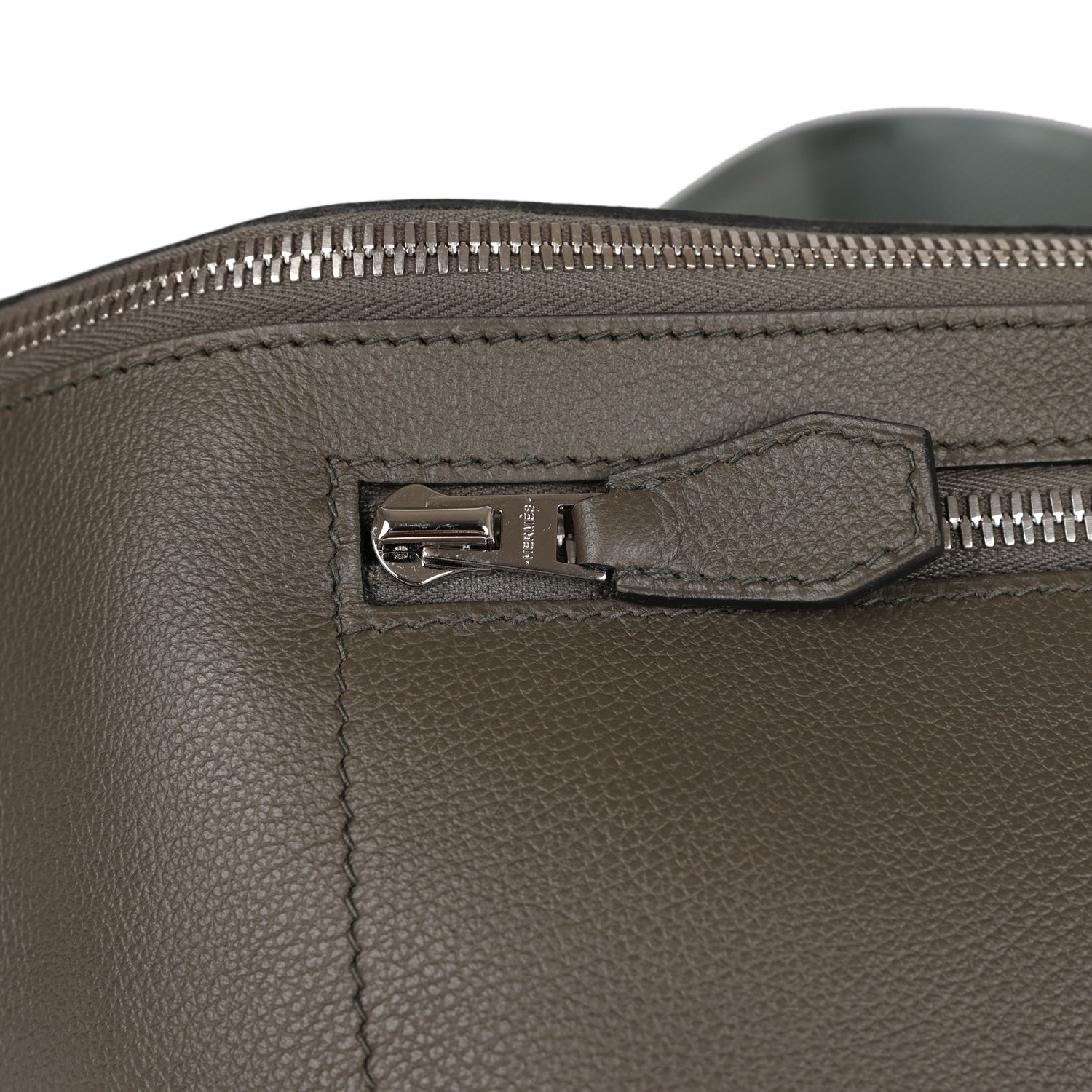 Hermes Cityslide Cross PM Vert De Gris Taurillon Cristobal Palladium Hardware