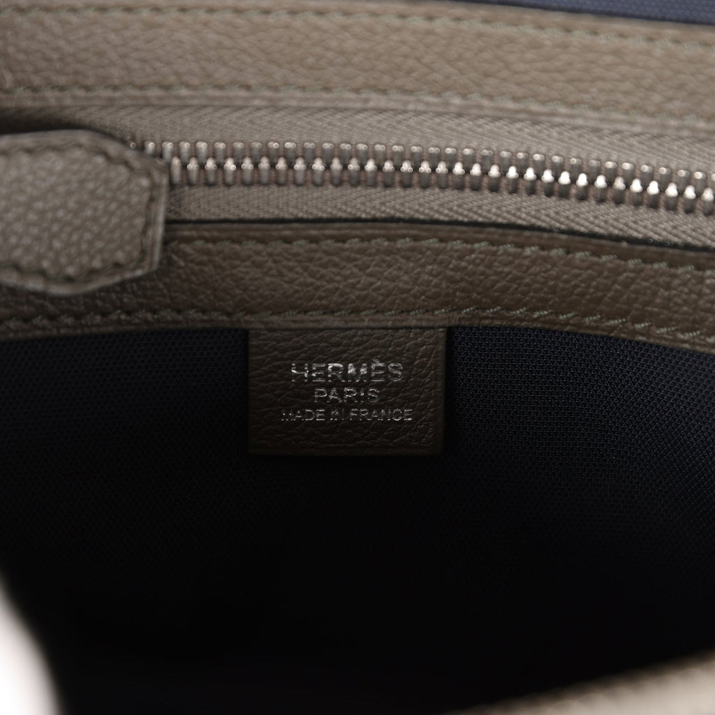 Hermes Cityslide Cross PM Vert De Gris Taurillon Cristobal Palladium Hardware