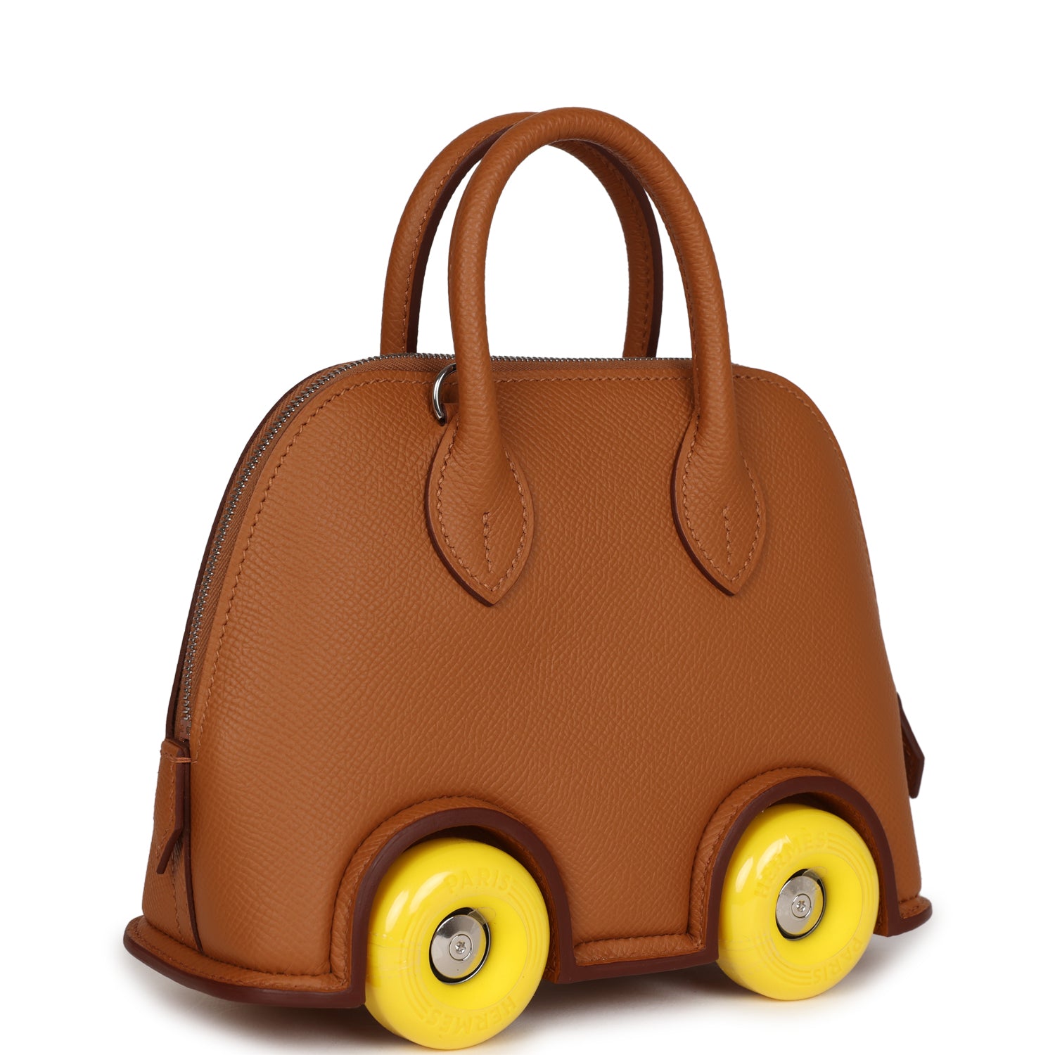 Hermes Limited Edition Bolide On Wheels 1923 Gold Epsom Palladium Hardware