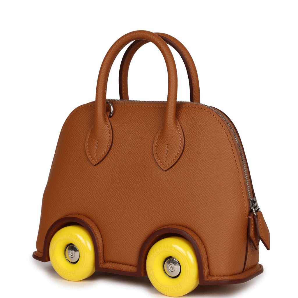 Hermes Limited Edition Bolide On Wheels 1923 Gold Epsom Palladium Hardware