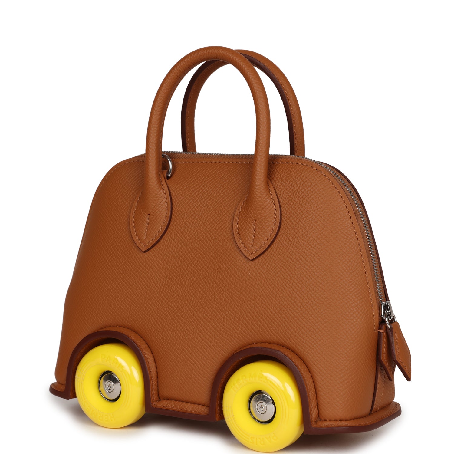 Hermes Limited Edition Bolide On Wheels 1923 Gold Epsom Palladium Hardware