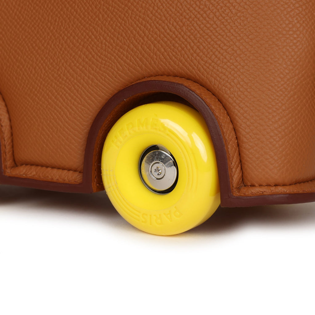 Hermes Limited Edition Bolide On Wheels 1923 Gold Epsom Palladium Hardware