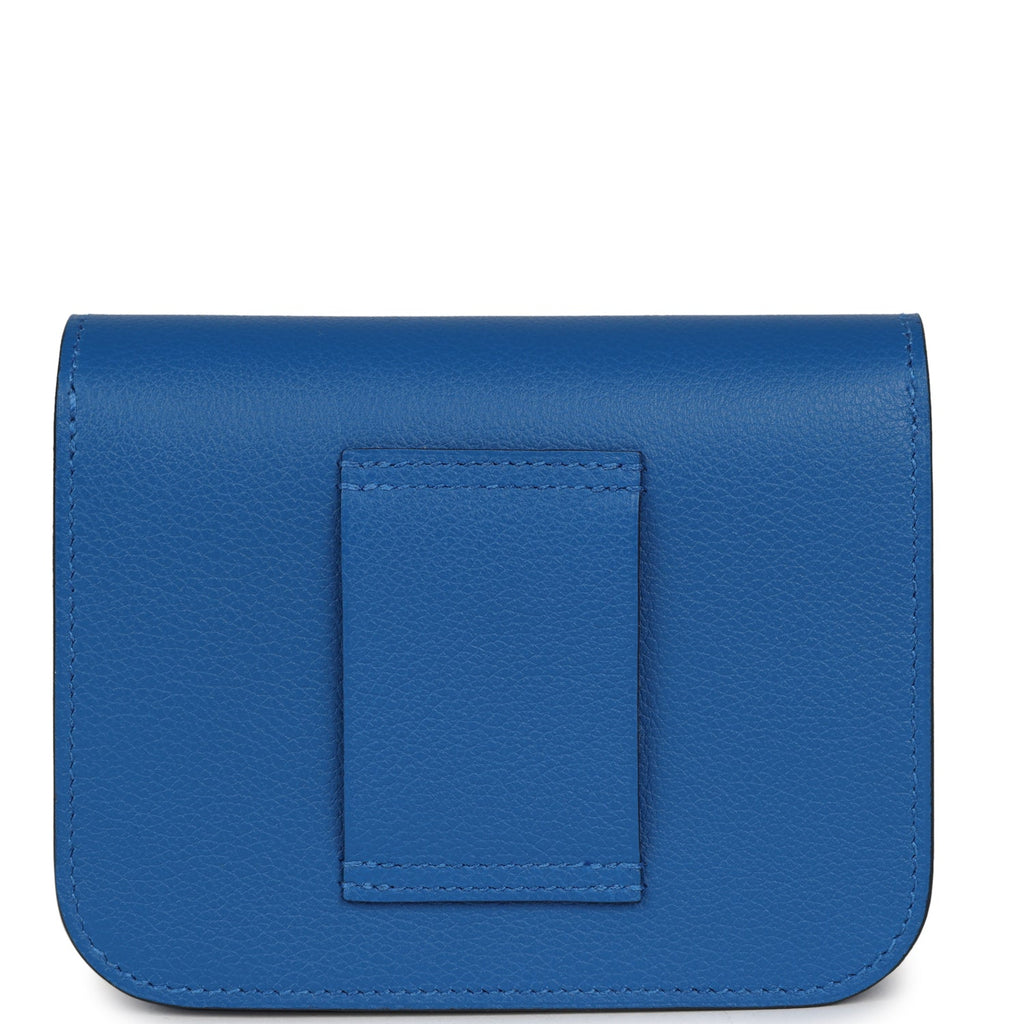 Hermes Constance Slim Wallet Bleu Zellige Evercolor Palladium Hardware