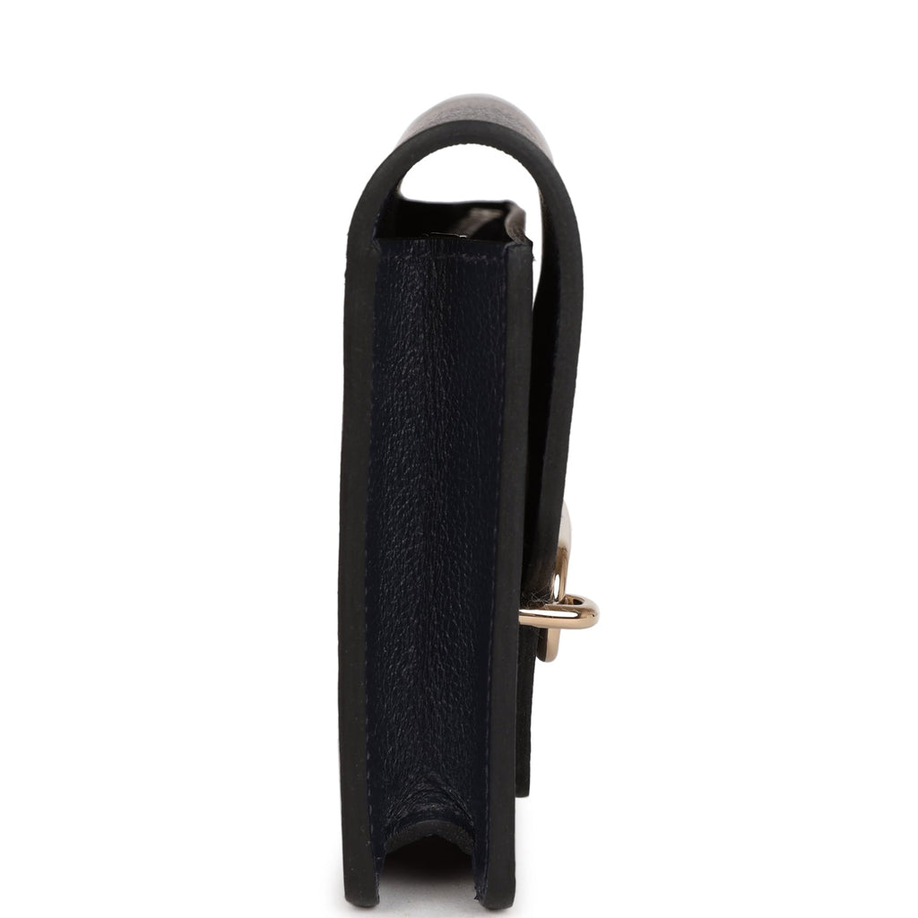 Hermes Roulis Slim Wallet Bleu Nuit Evercolor Permabrass Hardware