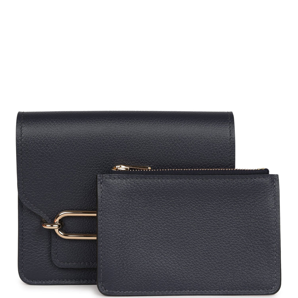 Hermes Roulis Slim Wallet Bleu Nuit Evercolor Permabrass Hardware