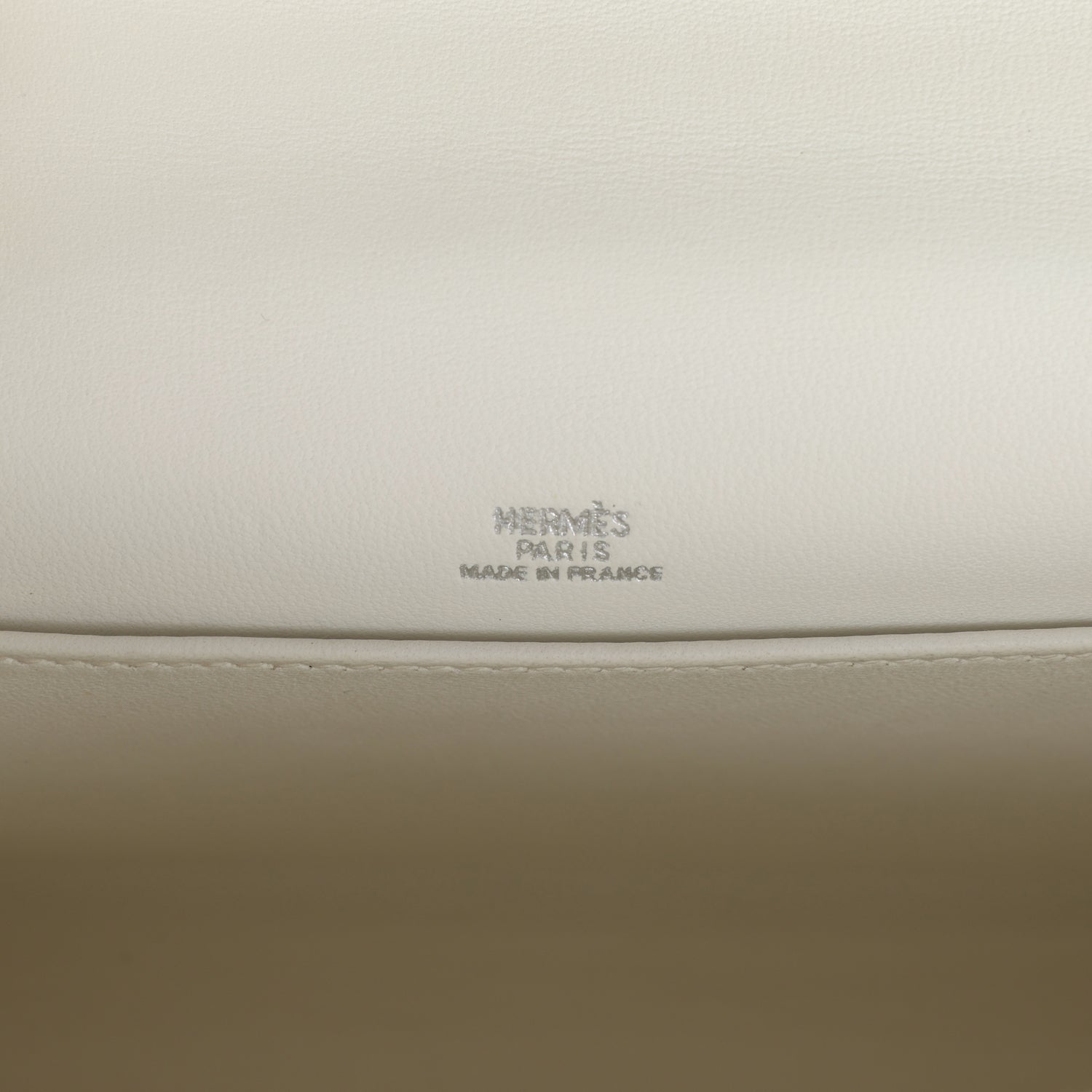 Vintage Hermes Kelly Pochette Silver Metallic Chevre Palladium Hardware