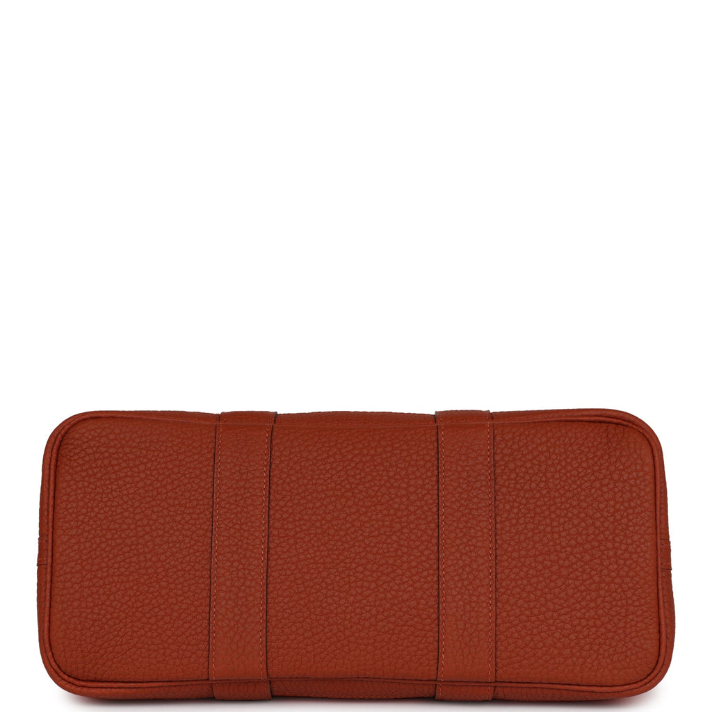 Hermes Garden Party 30 Terre Battue and Cuivre Toile Canvas and Negonda Palladium Hardware