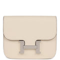 Hermes Constance Slim Wallet Nata Epsom Palladium Hardware