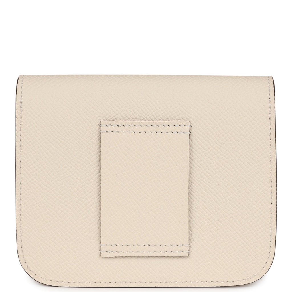 Hermes Constance Slim Wallet Nata Epsom Palladium Hardware
