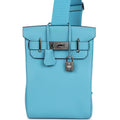 Hermes Hac A Dos PM Bleu Du Nord Togo Palladium Hardware