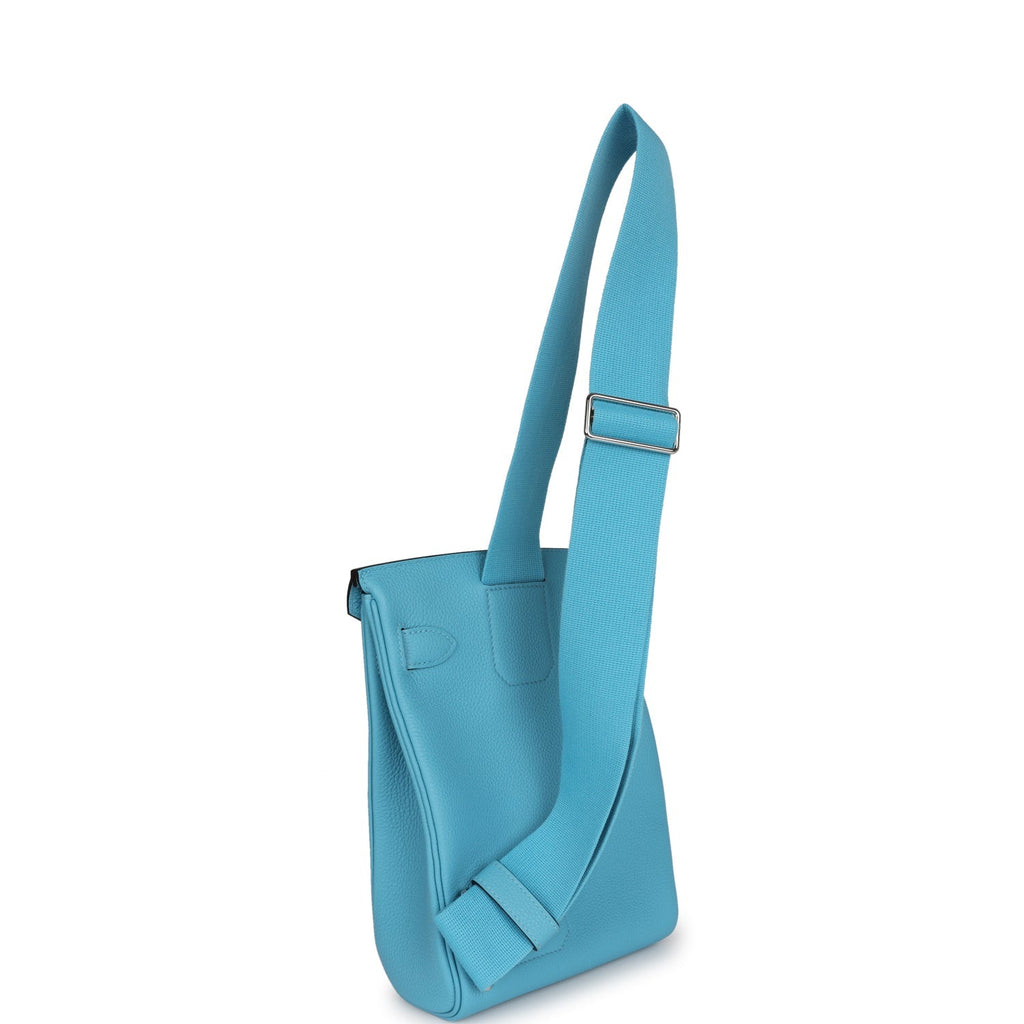 Hermes Hac A Dos PM Bleu Du Nord Togo Palladium Hardware