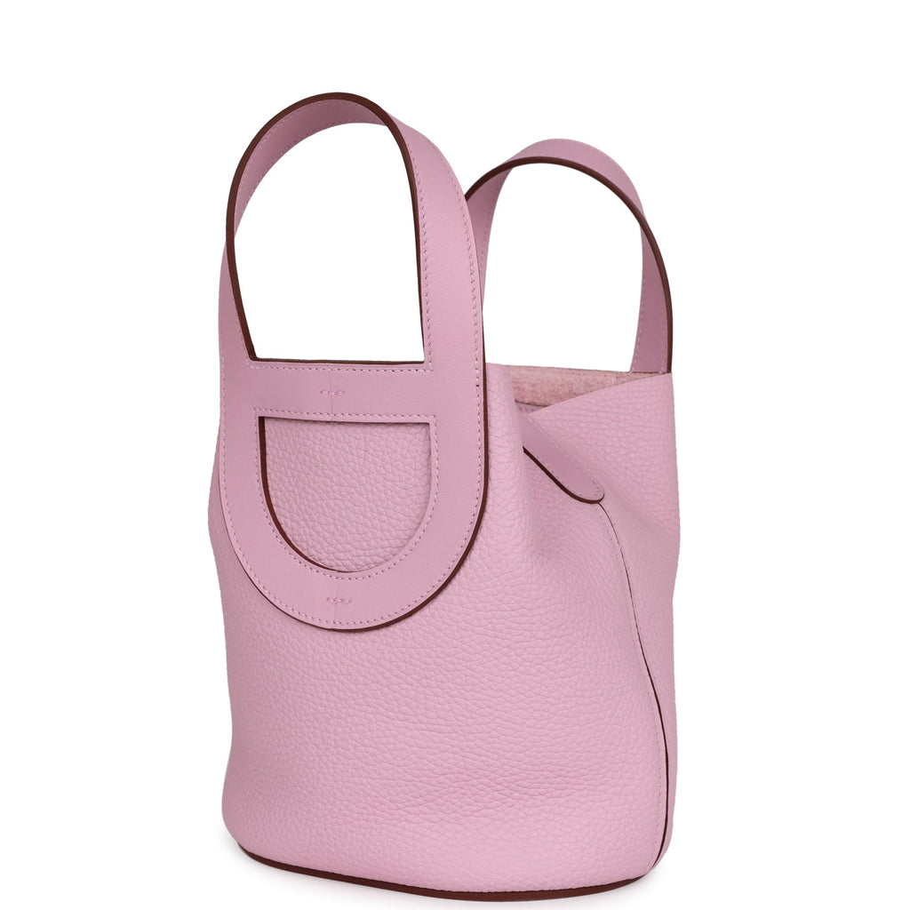 Hermes In-The-Loop 18 Mauve Sylvestre Clemence and Swift Palladium Hardware