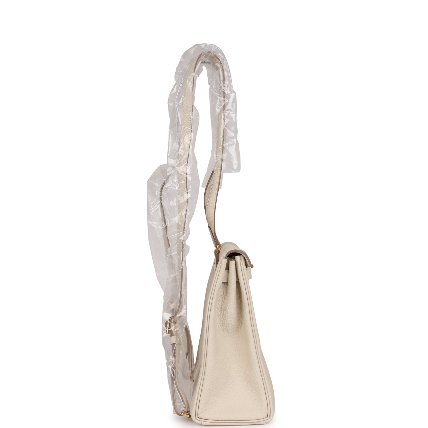 Hermes Kelly Ado II Backpack Craie Clemence Gold Hardware
