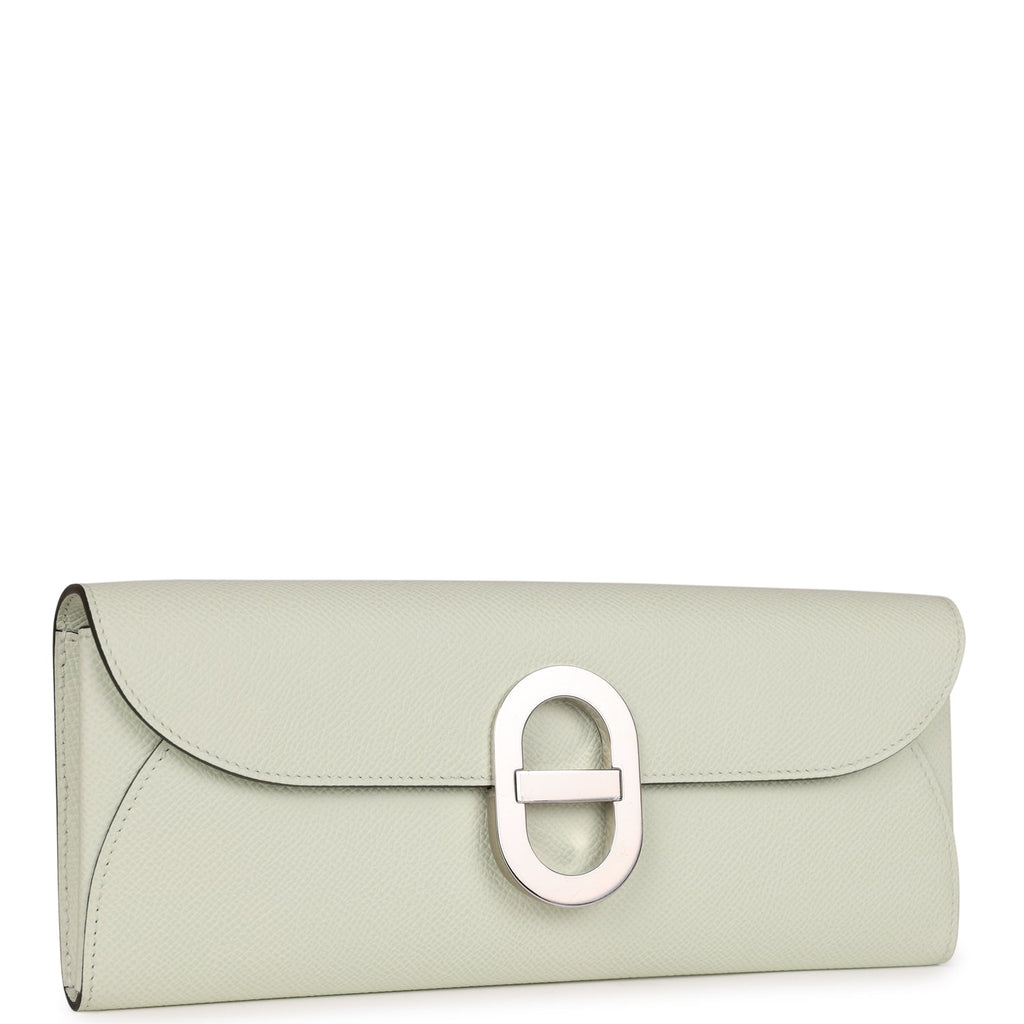 Hermes Chaine d'Ancre Wallet to Go Vert Fizz Epsom Palladium Hardware