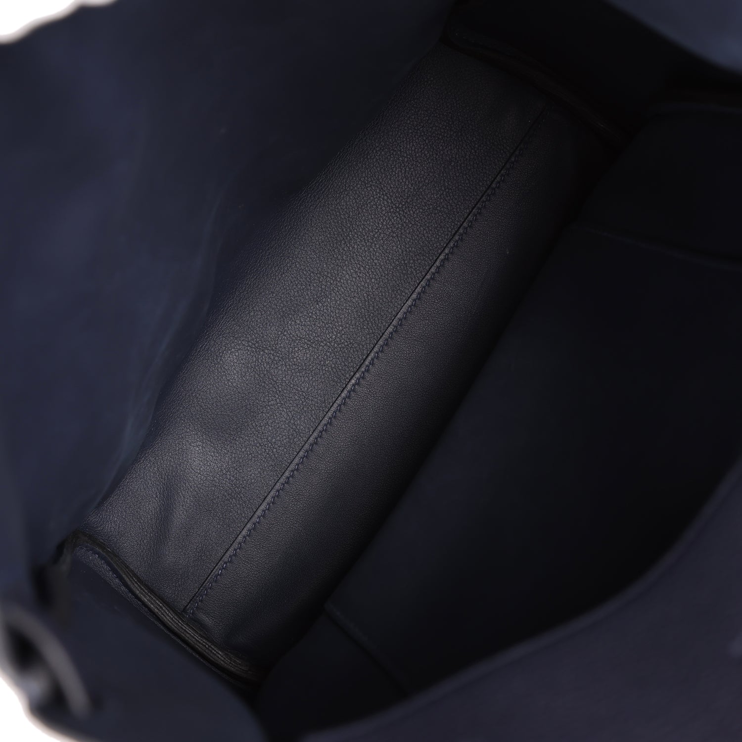 Pre-owned Hermes Hac A Dos GM Backpack Bleu Nuit Togo Palladium Hardware