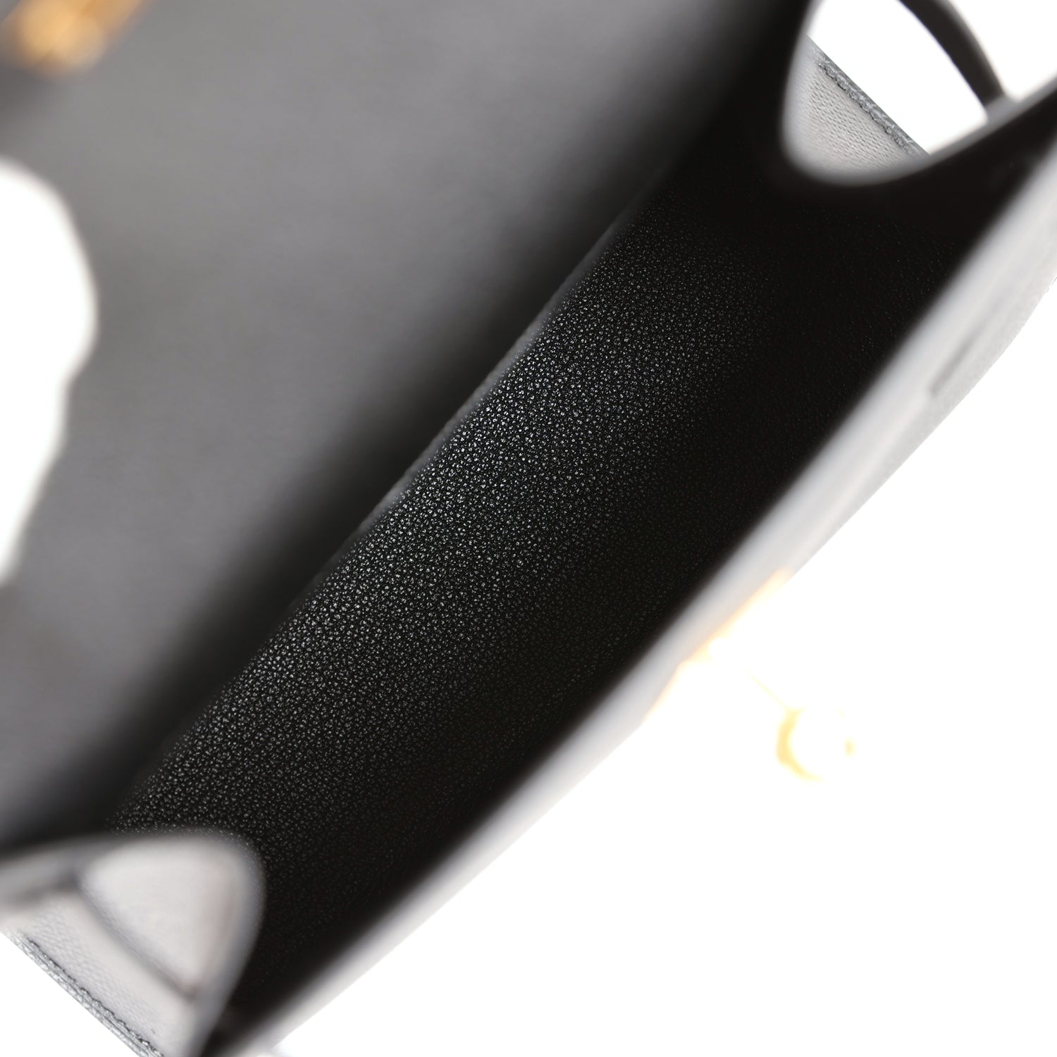 Hermes Kelly Sellier en Desordre 20 Black Epsom Gold Hardware