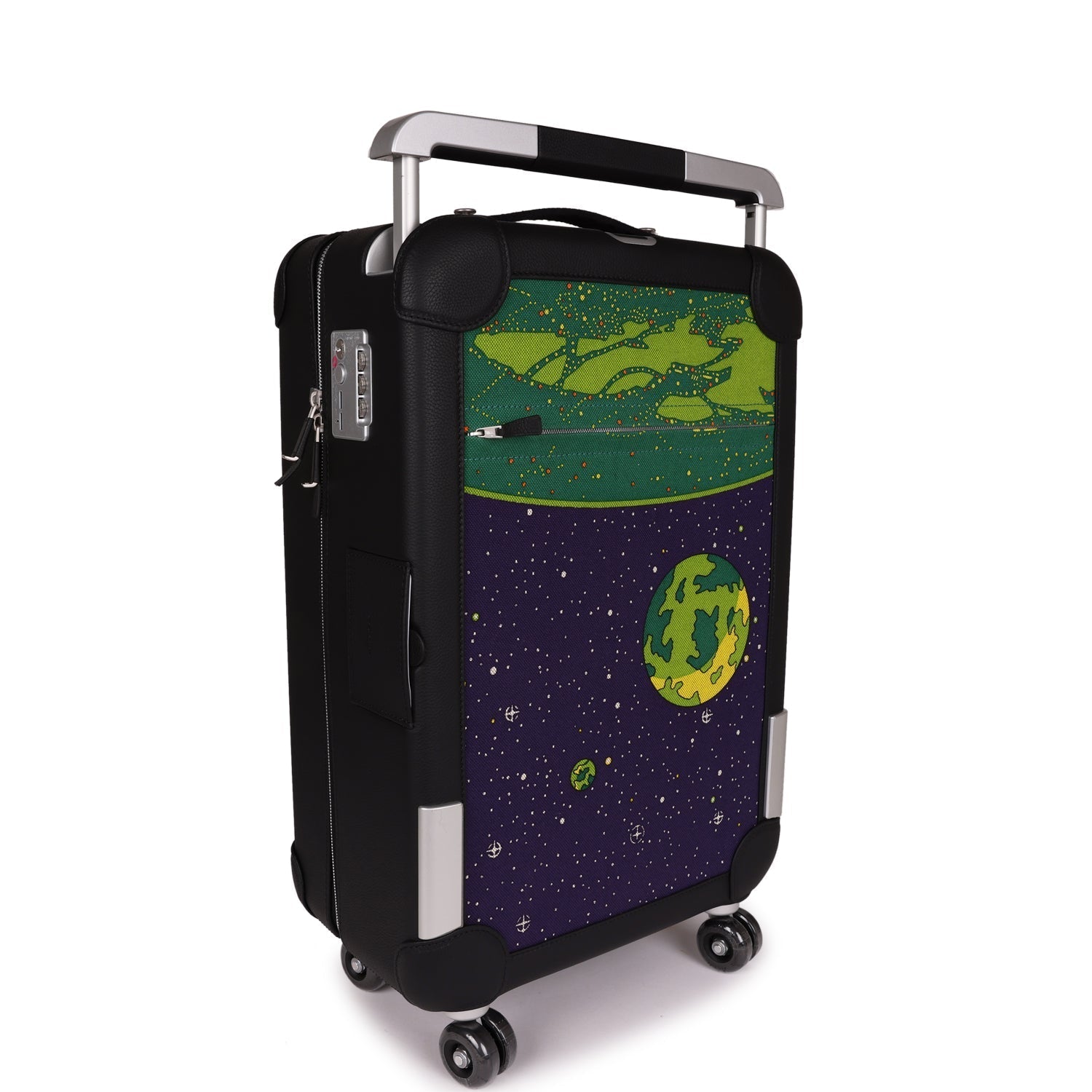 Hermes R.M.S. Odyssey Cabine 55 Rolling Suitcase Multicolor Canvas