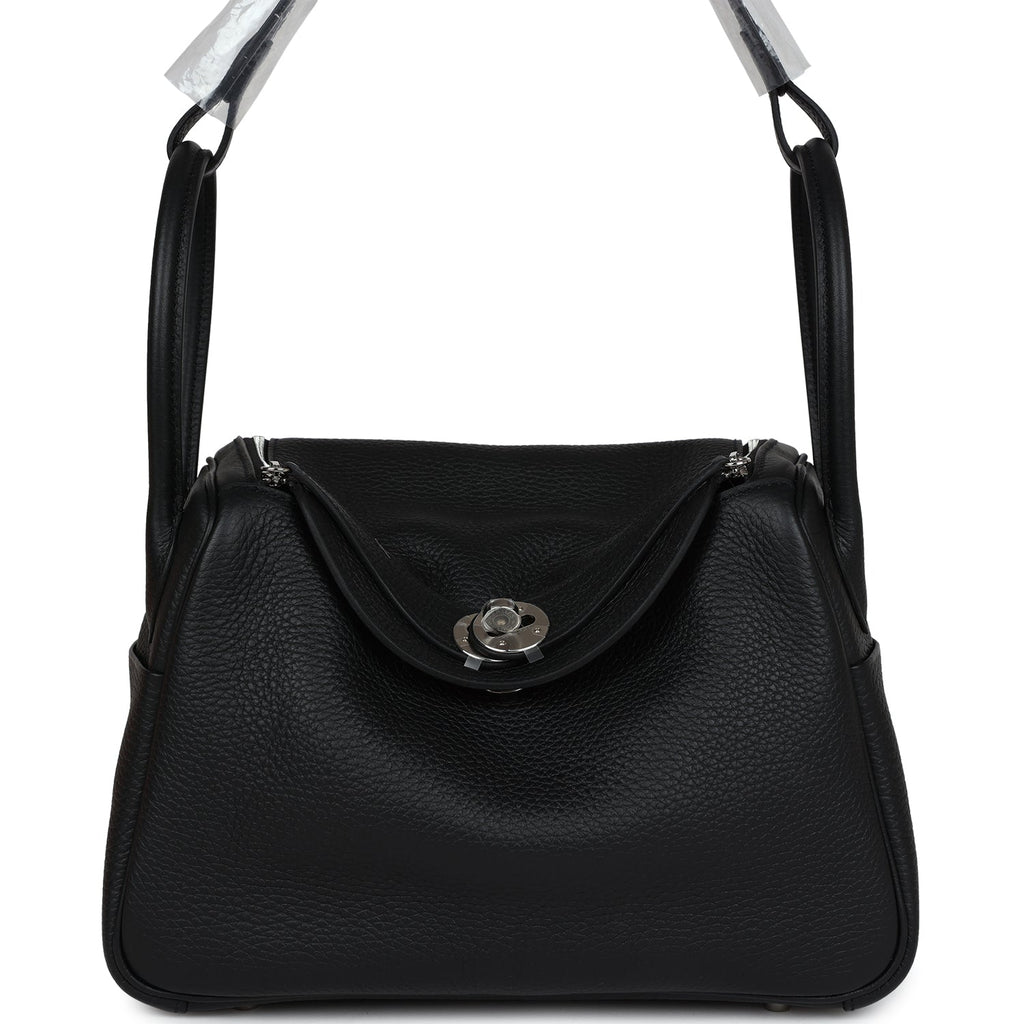 Hermes Lindy 26 Black Clemence Palladium Hardware